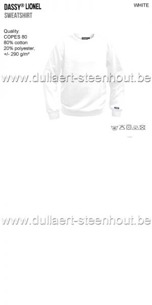DASSY® Lionel (300449) Sweat-shirt - blanc