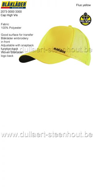 Blaklader - 207300003300 Casquette - jaune fluo