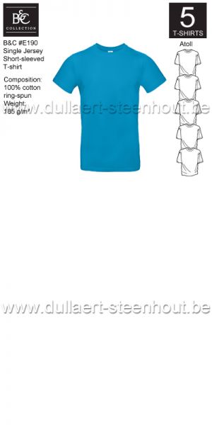 PROMOPACK B&C E190 - 5 T-shirts / Atoll