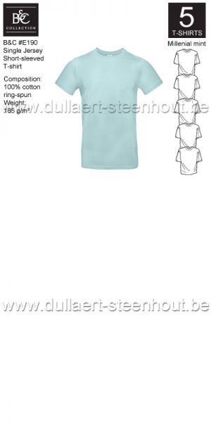 PROMOPACK B&C E190 - 5 T-shirts / millenial mint