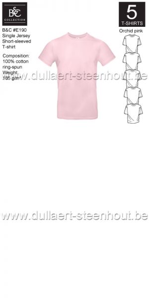 PROMOPACK B&C E190 - 5 T-shirts / Orchid pink