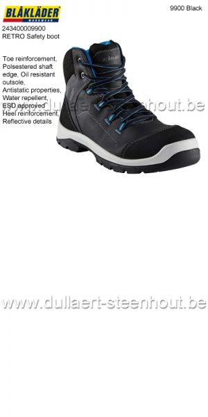 Blaklader - 243400009900 RETRO Bottes de sécurité / Chaussures de sécurité S3
