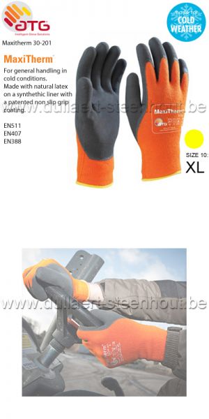 ATG Gant MaxiTherm 30-201 - protection contre le froid - Taille 10
