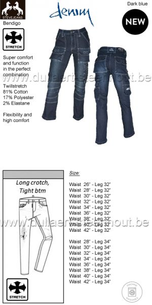 STEVEJEANS Jeans de travail STRETCH Bendigo - dark blue