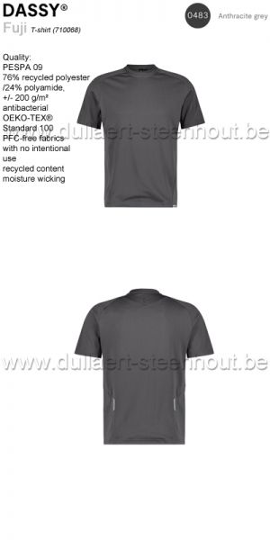 DASSY® Fuji (710068) T-shirt - GRIS ANTHRACITE