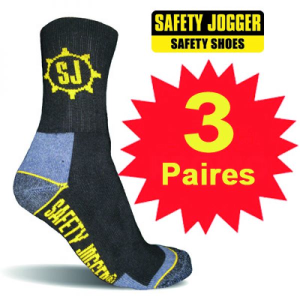 Safety Jogger Pack de 3 paires de Chaussettes