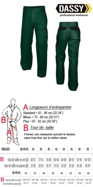 Dassy - Nashville (200658) Pantalon de travail vert