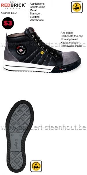 Redbrick Granite - Chaussures de sécurité sneaker S3 ESD Antistatique