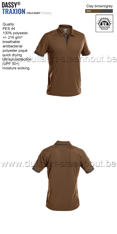 DASSY® Traxion (710026) Polo - brun/gris
