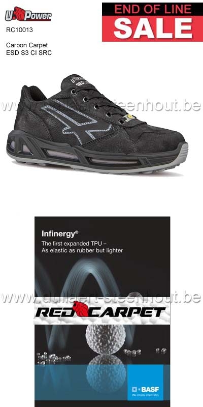 Vêtements de travail  U-Power Chaussures de sécurité S3 Carbon Carpet -  RC20013