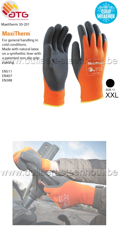 ATG Gant MaxiTherm 30-201 - protection contre le froid - Taille 11