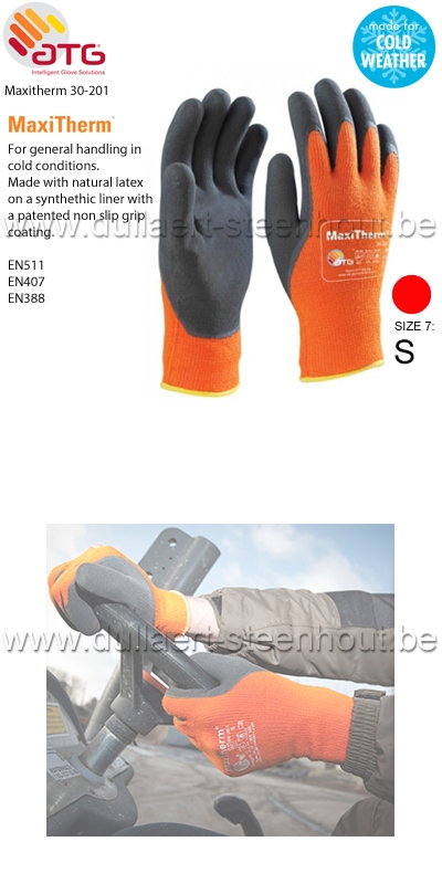 ATG Gant MaxiTherm 30-201 - protection contre le froid - Taille 7