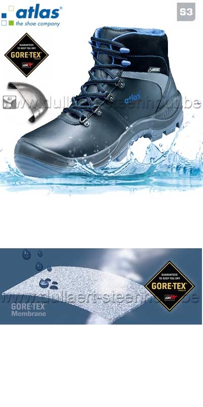 ATLAS  - Chaussure haute de sécurité GTX 745 XP CI protection S3 noir