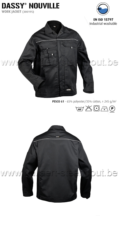 DASSY® Nouville (300195) Veste de travail - noir